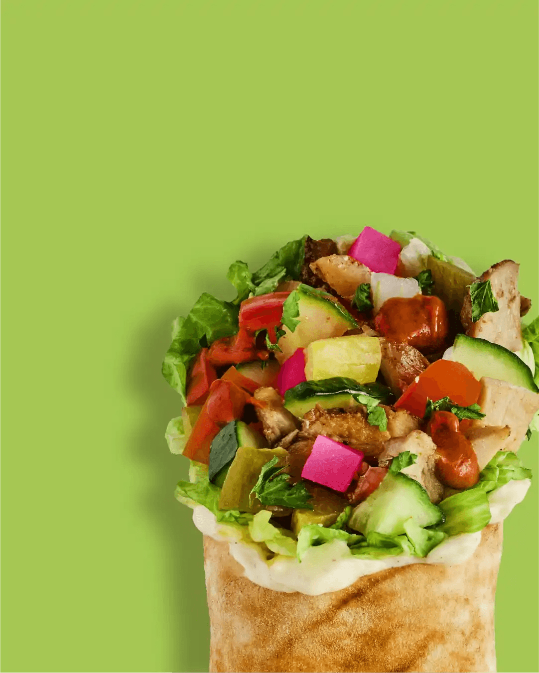Lazeez Signature Chicken Pita Wrap